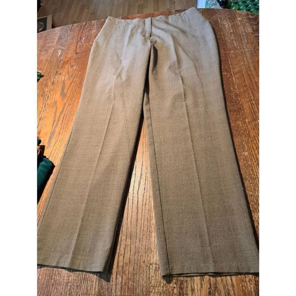 Size 14 Goodclothes Brown High Rise Pants Trousers Slacks with Pleated Leg